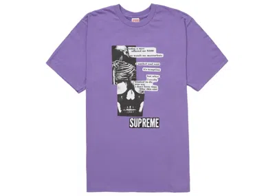 Pre-owned Supreme Men's  Anatomy Tee Shirt In Purple