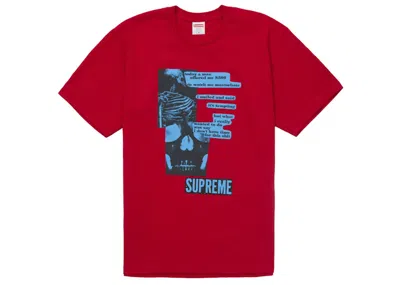 Pre-owned Supreme Men's  Anatomy Tee Shirt In Red