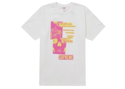 Pre-owned Supreme Men's  Anatomy Tee Shirt In White