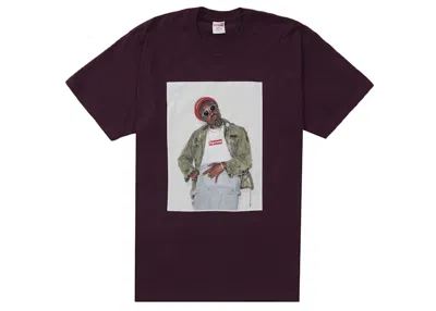 Pre-owned Supreme Men's  André 3000 Tee Shirt In Eggplant