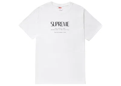 Pre-owned Supreme Men's  Anno Domini Tee Shirt In White