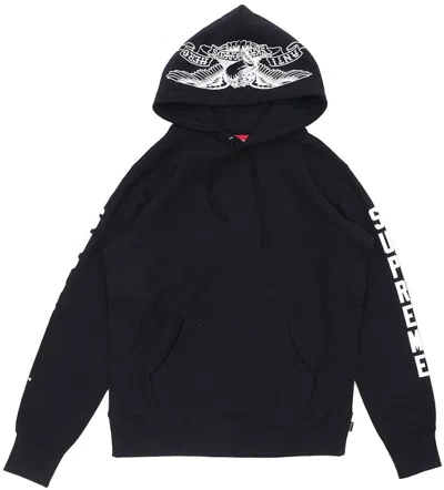Pre-owned Supreme Men's  Anti Hero Hooded Sweatshirt In Black