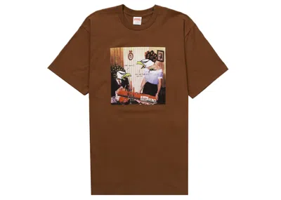 Pre-owned Supreme Men's  Antihero Curbs Tee Shirt In Brown