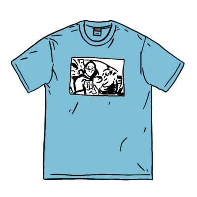 Pre-owned Supreme Men's  Antihero Ice Tee Shirt In Light Slate In Gray