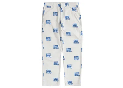 Pre-owned Supreme Men's  Antihero Work Pant In White