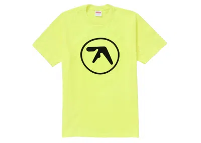 Pre-owned Supreme Men's  Aphex Twin Ambient Works Tee Shirt In Fluorescent Yellow