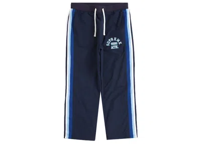 Pre-owned Supreme Men's  Appliqué Track Pant In Navy Blue