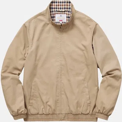 Pre-owned Supreme Men's  Aquascutum Waterproof Club Jacket In Camel In Brown