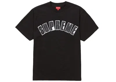 Pre-owned Supreme Men's  Arc Applique Short Sleeve Short Sleeve Top In Black