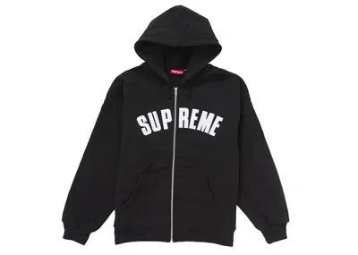 Pre-owned Supreme Men's  Arc Thermal Zip Up Hooded Sweatshirt In Black