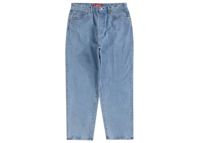 Pre-owned Supreme Men's  Baggy Jean (fw22) In Washed Blue