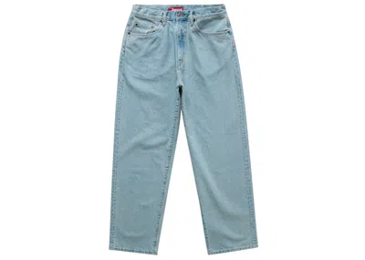 Pre-owned Supreme Men's  Baggy Jean (fw24) In Light Washed Indigo