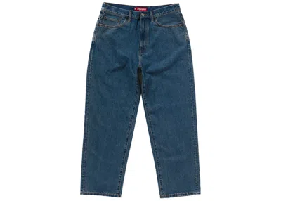 Pre-owned Supreme Men's  Baggy Jean (fw24) In Washed Indigo