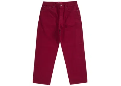 Pre-owned Supreme Men's  Baggy Jean (fw25) In Red
