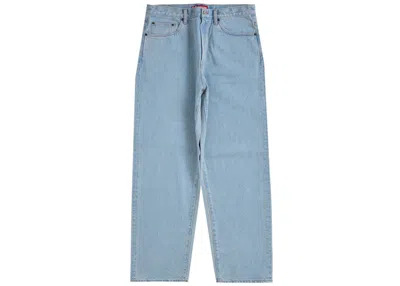 Pre-owned Supreme Men's  Baggy Jean (ss24) In Washed Indigo