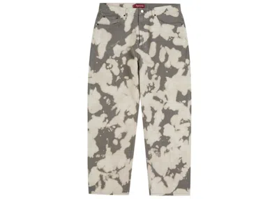 Pre-owned Supreme Men's  Baggy Jean (ss25) In Bleached In White