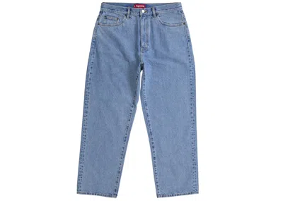 Pre-owned Supreme Men's  Baggy Jean (ss25) In Washed Indigo In Blue