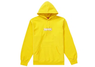 Pre-owned Supreme Men's  Bandana Box Logo Hooded Sweatshirt In Yellow
