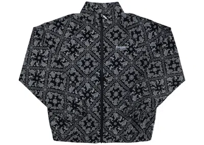 Pre-owned Supreme Men's  Bandana Track Jacket In Black