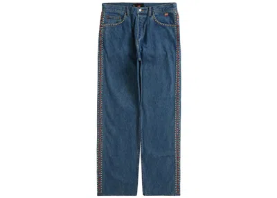 Pre-owned Supreme Men's  B.b. Simon Studded Regular Jean In Blue