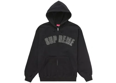 Pre-owned Supreme Men's  B.b. Simon Zip Up Hooded Sweatshirt In Black