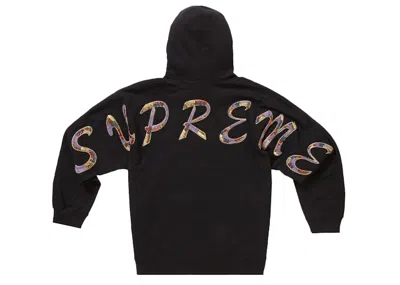 Pre-owned Supreme Men's  Beaded Hooded Sweatshirt In Black