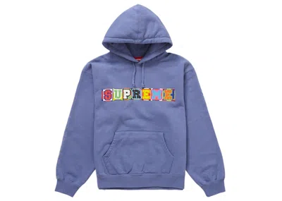 Pre-owned Supreme Men's  Beaded Hooded Sweatshirt (ss23) In Light Purple