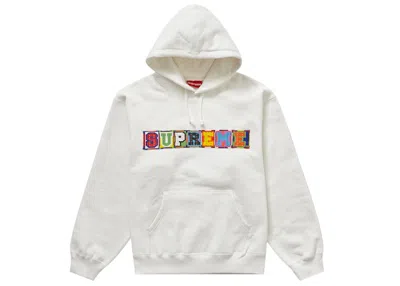 Pre-owned Supreme Men's  Beaded Hooded Sweatshirt (ss23) In White