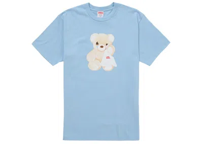 Pre-owned Supreme Men's  Bear Tee Shirt (ss25) In Powder Blue