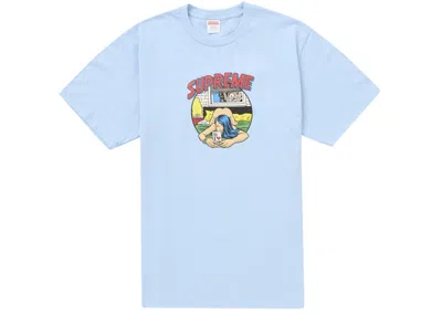 Pre-owned Supreme Men's  Bedroom Tee Shirt (ss25) In Powder Blue