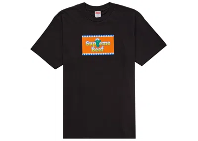 Pre-owned Supreme Men's  Beef Tee Shirt In Black