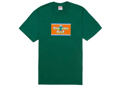 Pre-owned Supreme Men's  Beef Tee Shirt In Light Pine