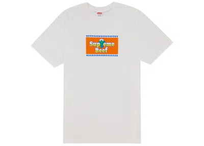 Pre-owned Supreme Men's  Beef Tee Shirt In White