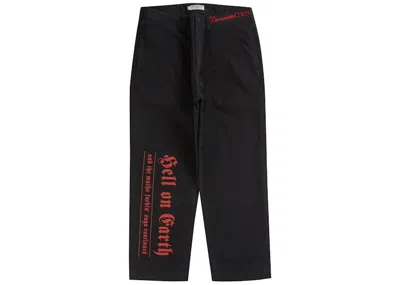 Pre-owned Supreme Men's  Bernadette Corporation Old English Chino Pant In Black