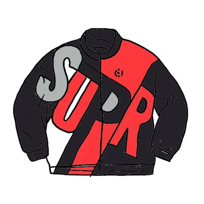 Pre-owned Supreme Men's  Big Letter Track Jacket In Black