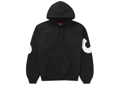 Pre-owned Supreme Men's  Big Logo Jacquard Hooded Sweatshirt In Black