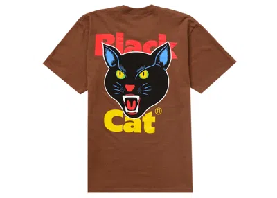 Pre-owned Supreme Men's  Black Cat Tee Shirt (ss24) In Brown