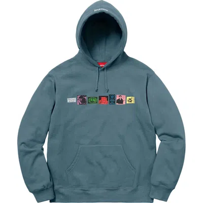 Pre-owned Supreme Men's  Bless Hooded Sweatshirt In Slate
