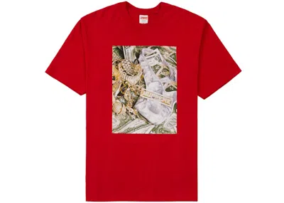 Pre-owned Supreme Men's  Bling Tee Shirt In Red