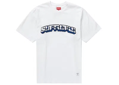 Pre-owned Supreme Men's  Block Arc Short Sleeve Top In White