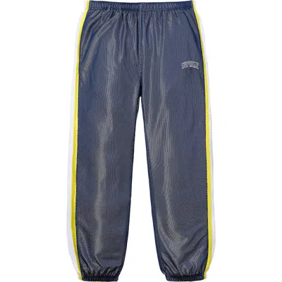 Pre-owned Supreme Men's  Bonded Mesh Track Pant In Navy Blue