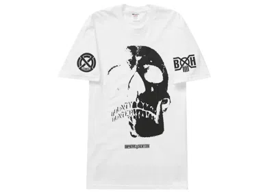 Pre-owned Supreme Men's  Bounty Hunter Skulls Tee Shirt In White