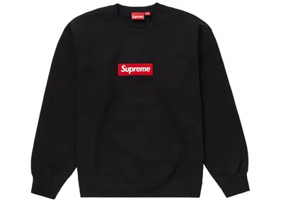Pre-owned Supreme Men's  Box Logo Crewneck Sweatshirt (fw22) In Black