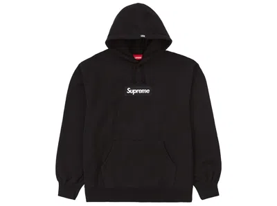 Pre-owned Supreme Men's  Box Logo Hooded Sweatshirt (fw21) In Black