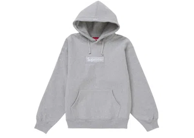 Pre-owned Supreme Men's  Box Logo Hooded Sweatshirt (fw24) In Heather Grey In Gray
