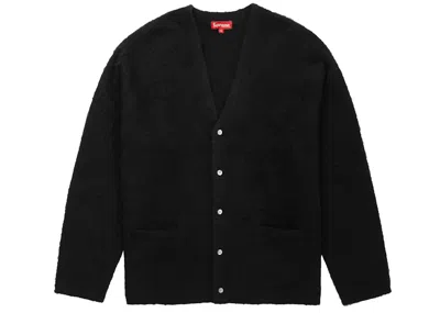 Pre-owned Supreme Men's  Brushed Mohair Cardigan In Black