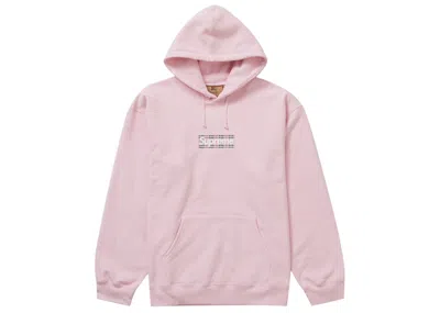 Pre-owned Supreme Men's  Burberry Box Logo Hooded Sweatshirt In Light Pink