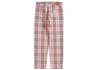 Pre-owned Supreme Men's  Burberry Regular Jean In Pink