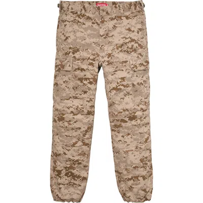 Pre-owned Supreme Men's  Cargo Pant In Tan Digi Camo In Brown