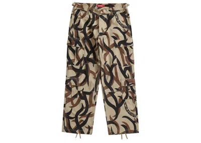 Pre-owned Supreme Men's  Cargo Pant In Tan Tribal Camo In Brown